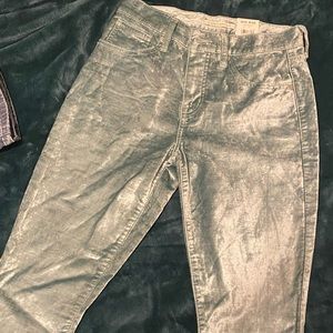 Lucky pants light turquoise velvet